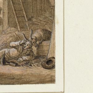 Drawing, Plate Design:  Le Capricorn (Capricorn), from le Zodiac Travesti [The Farcical Zodiac] Service, 1824