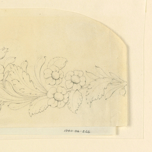 Drawing, Design for fillet, 1840s