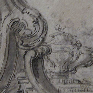 Drawing, Design for an Ornament Panel, ca. 1728