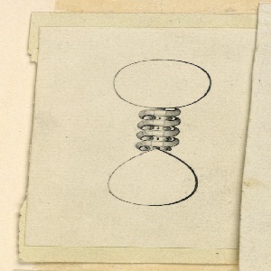 Drawing, Jewelry Design, Connection Between the Disk and the Drop of an Earring, late 18th century