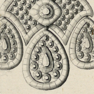 Drawing, Design for an Earring, late 18th century