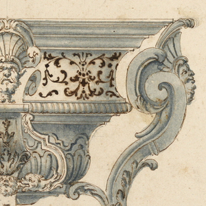 Drawing, Majolica bowl, 1700–1730