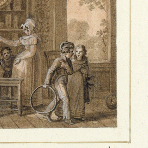 Drawing, Plate Design:  Le Scorpion [Scorpio], from le Zodiac Travesti [The Farcical Zodiac] Service, 1824