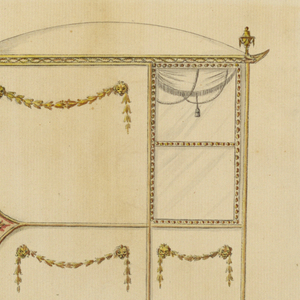 Drawing, Project for a sedan chair, ca. 1780