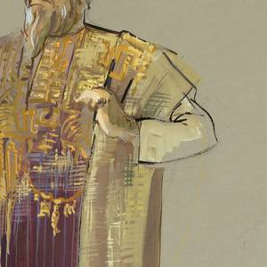 Drawing, Costume Design: Joseph, for Judith, 1962