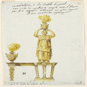 Drawing, Design for an Andiron, late 18th century
