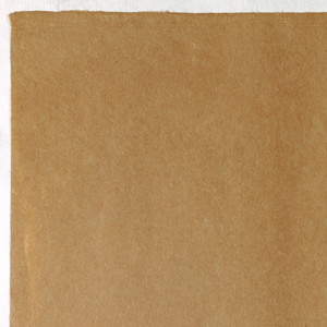 Decorated Paper, light brown opaque, ca. 1940