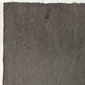 Decorated Paper, charcoal gray with fibre, ca. 1940