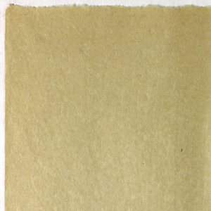 Decorated Paper, tan with fibre, ca. 1940