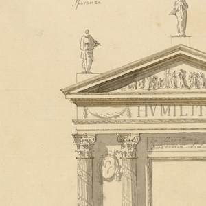 Drawing, Project for an altar, 1758