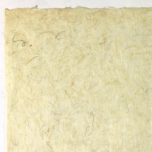 Decorated Paper, off-white with thread and, ca. 1940