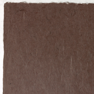 Decorated Paper, brown with fibre, ca. 1940