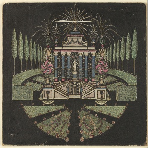 Lantern Slide, Garden Pavilion, ca. 1780