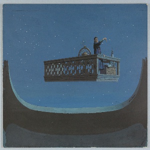 Drawing, Diorama, Man