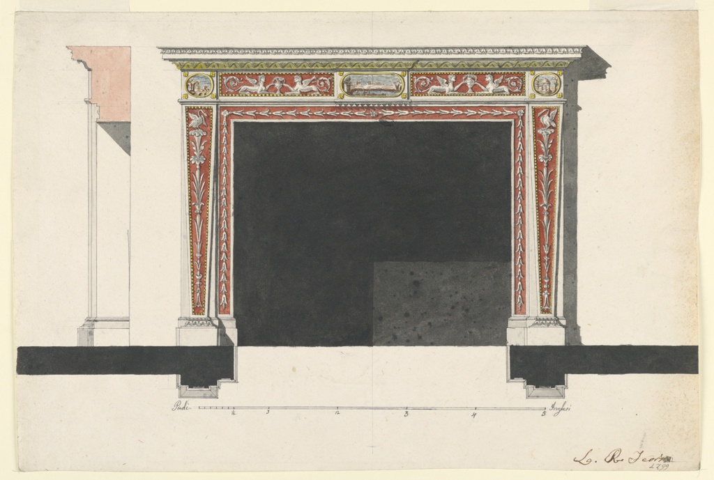 Drawing, Design for a Chimneypiece