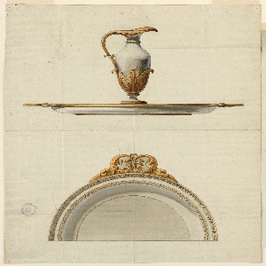 Drawing, Design for a Pitcher and Basin, 1800–1825