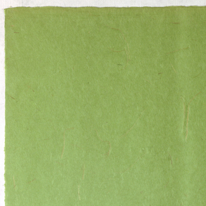 Decorated Paper, green with straw, ca. 1940