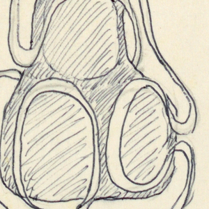 Drawing, Design for Pin-Pendant with Color Notes, ca. 1965–70