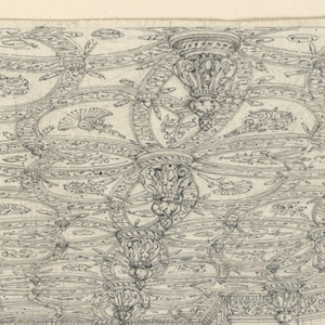 Drawing, Gothic Country House: Dining Room, ca. 1875