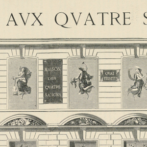 Drawing, Wallpaper Advertisement, "The Four Seasons," Lyon