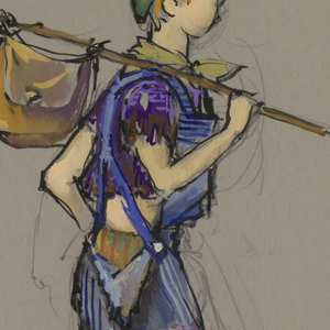 Drawing, Costume Design: Urchin, for The Roar of the Grease Paint, The Smell of the Crowd, 1965