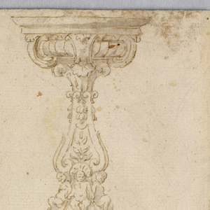 Drawing, Design for a Candelabra, 17th–19th century