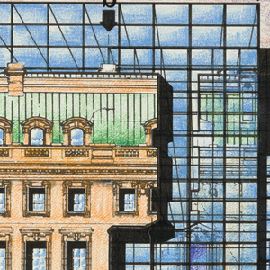 Drawing, Carnegie Embellishment #108