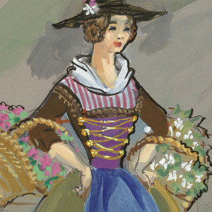 Drawing, Costume Designs: The Great Waltz, 1938–1987
