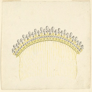 Drawing, Design for a comb, ca. 1830