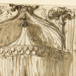 Drawing, Four bed alcoves