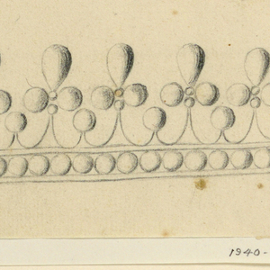 Drawing, Design for a diadem, ca. 1810
