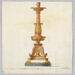 Drawing, Design for a Candlestick, ca. 1820
