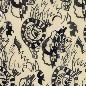 Drawing, Textile  Design:  Fish, Fowl, and Flowers, 1929