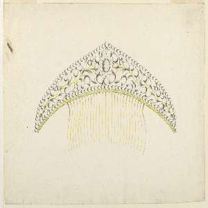 Drawing, Design for a Comb, ca. 1830