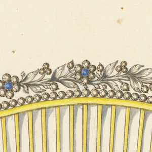 Drawing, Design for comb, 1825–30