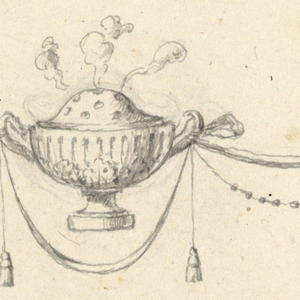 Drawing, Design for a Frieze, 1820–1830