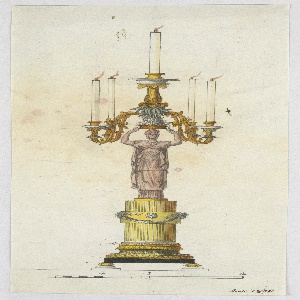 Drawing, Design for a Candlestick, 1800