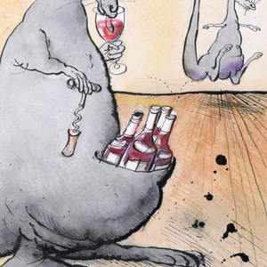 Drawing, Design for a Calendar, Kangarouge: Produce of Australia (Jumping for Joy Downunder), 1980