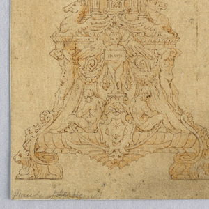 Drawing, Design for a Candelabrum, 16th–19th century
