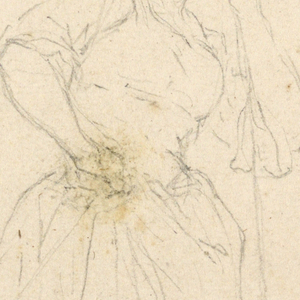 Drawing, Standing Woman, 1700–1773
