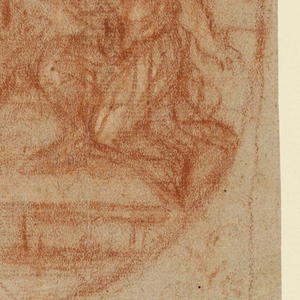 Drawing, Angel Crowning a Couple; Verso: Drapery Study, 1780–1800