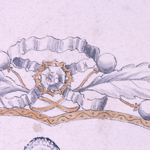 Drawing, Design for a coronet, 1825–50
