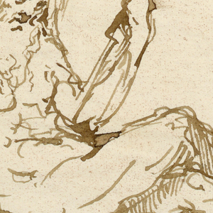 Drawing, Sketch of a River God, ca. 1750