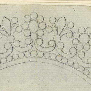 Drawing, Design for a comb, ca. 1820