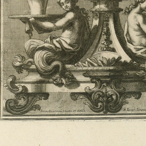 Print, Coffee-pot and Stand from, 1714