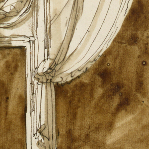 Drawing, Elevation of an alcove