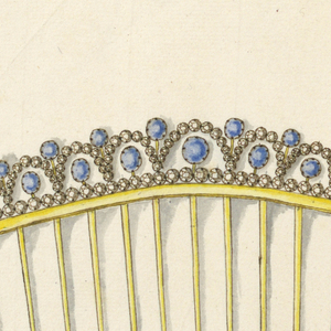 Drawing, Design for comb, 1825–30