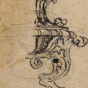 Drawing, Design for Candelabra Base, 19th century
