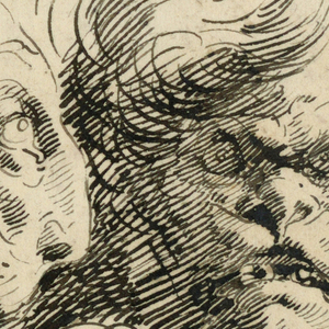 Drawing, Grotesque Heads, 1750-1775
