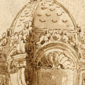 Drawing, Design for a Lantern on a Gondola, mid-18th century